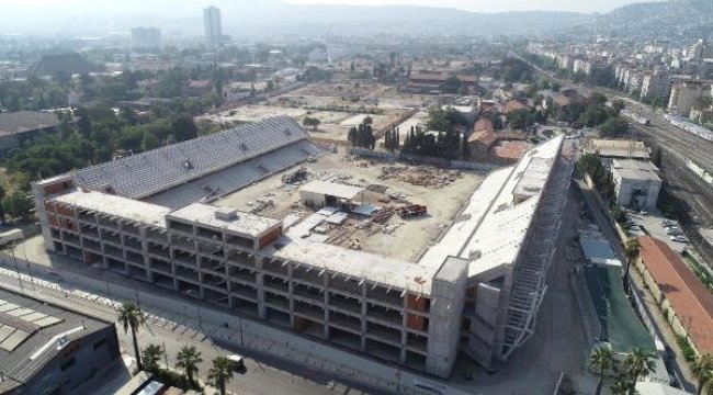 Alsancak Stadı'nda Çalışmalar Hızla Sürüyor