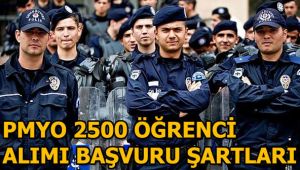 Polis Akademisi 2500 personel alacak! PMYO 2500 Polis alımı başvuru şartları