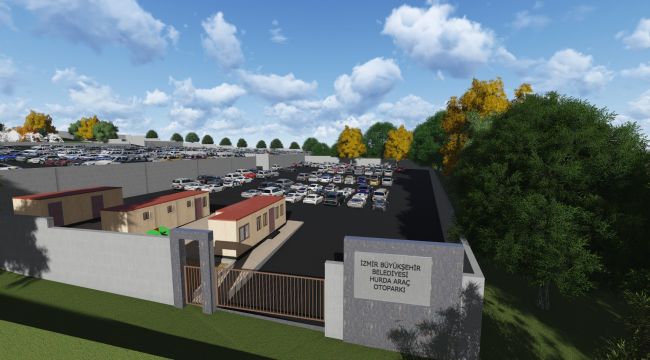 Büyükşehir'den Hurda Araç Otoparkı
