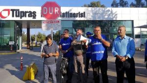 Tüpraş'ta İş Bırakma Eylemi Tam Güne Çıktı