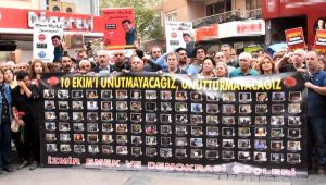 Ankara Garı Saldırısında Ölenler İzmir'de Anıldı