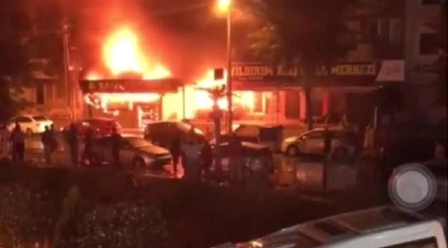 Buca’daki Yangın Diğer Dükkanlara da Sıçradı