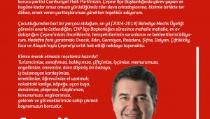 Çeşme'de Ekrem Oran'dan Adaylık Açıklaması