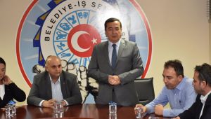 Belediye İş’ten Başkan Batur’a tam destek