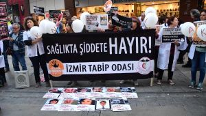 Hekimlerden 'Şiddete Hayır' Eylemi