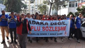 Bornova Belediyesi İşçileri Grev İlanı Astı