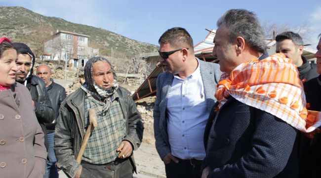 İduğ, Bornova'daki Afeti Yerinde İnceledi