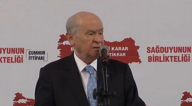 Bahçeli'den sert eleştiriler: CHP genel başkanı siyaseten iflas etmiştir