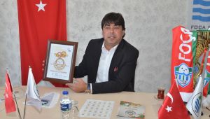 Foça Belediyespor’da devir teslim... Demirağ’a büyük onur!