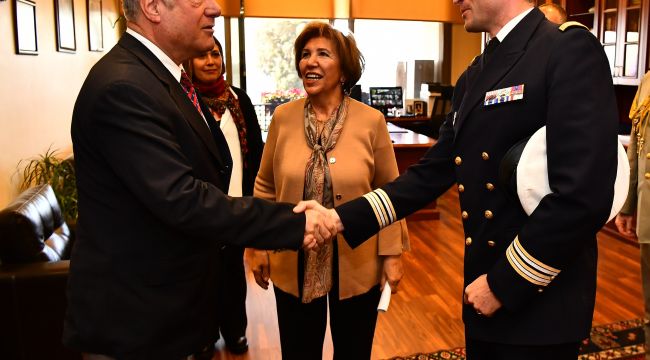 Fransız denizciler Büyükşehir'i ziyaret etti