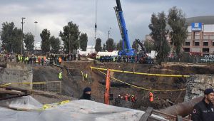 Metro otopark inşaatındaki göçükte arama kurtarma çalışmaları sona erdi