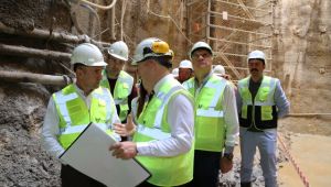 Tunç Soyer İlk Şantiye İncelemesini Narlıdere Metro Şantiyesinde Gerçekleştirdi