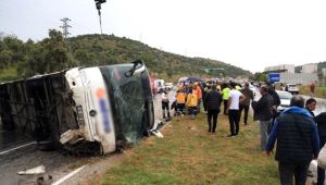 Muğla'da Yolcu Otobüsü Devrildi! Ölü ve Yaralılar Var