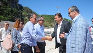 Samos’ta sıcak karşılama