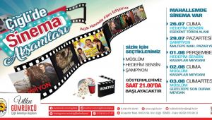 Çiğli'de vatandaşlar mahallelerinde sinema izleyebilecek