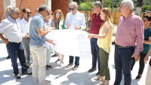 Başkan Çalkaya yapımı süren Cemevi'nde incelemelerde bulundu