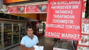 Bir hayırseverin veresiye defterini kapadığı marketin müşterilerinden tuhaf açıklama... "Keşke daha çok borç yapsaydık!"