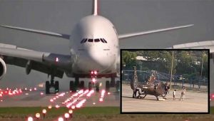 Bodrum Havalimanı'nda uçak kazası kıl payı atlatıldı