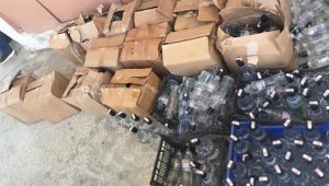 Güzelbahçe'de kaçak içki operasyonu