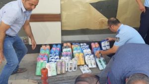Kutular gerçek şampuanlar sahte... Tire'de sahte şampuan operasyonu!