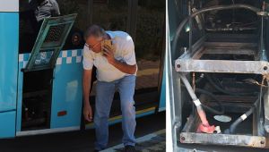 Şaka sandı, gerçek çıktı: Aküsü çalınan otobüs caddede kaldı