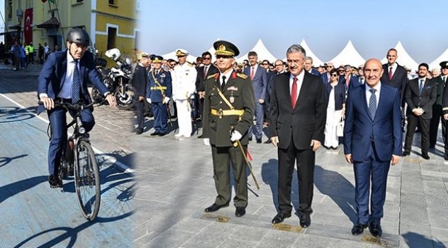 Soyer 30 Ağustos'a da "makam aracı"yla geldi