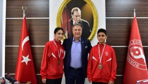 Başkan İduğ'dan başarılı sporculara tebrik