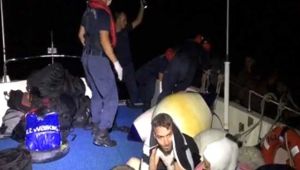 Çeşme'de 182 düzensiz göçmen yakalandı