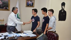Okul başkan adayından Başkan Uygur'a ziyaret