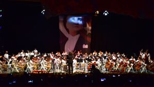 Bornova'da çocuklardan Cumhuriyet orkestrası