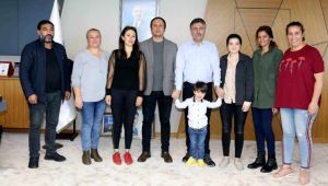 Başkan Sandal'a gönüllü çevrecilerden ziyaret