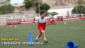 Bayraklı'da 5 bin kişiye spor kursu