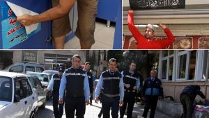 Buca ve Konak'ta Arapça tabelalar toplandı