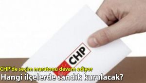 CHP'de seçim maratonu Pazar mesaisiyle devam ediyor: Hangi ilçelerde sandık kurulacak?