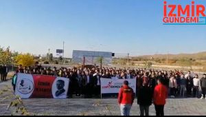 CHP'li gençler bozkırın ortasında Ata'ya koştu