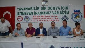 DİSK temsilcisi Sarı'dan İZELMAN haberlerine ilişkin açıklama