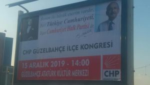 CHP'de bir ilk Kongre duyurusu Billboardla yapıldı
