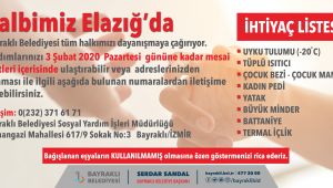 Bayraklı’da depremzedelere destek kampanyası