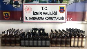 Torbalı'da 112 litre gümrük kaçağı içki ele geçirildi