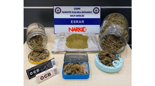 Çeşme polisinden uyuşturucu satıcılarına darbe