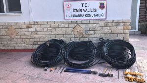 İzmir'de 11 bin liralık kabloyu çalan şahıslar yakalandı