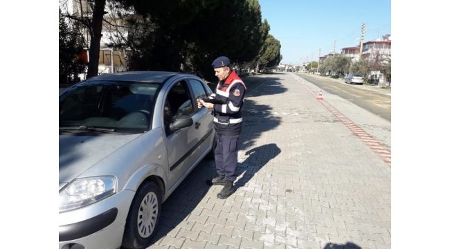 Jandarmadan İzmir genelinde trafik uygulaması