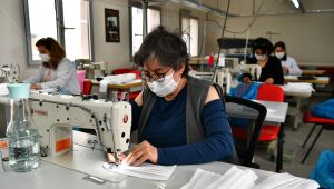 Büyükşehir maske üretmeye başladı