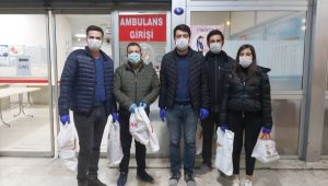 CHP Gaziemir Gençlik Kollarından sağlık çalışanlarına "Ev yemeği" desteği