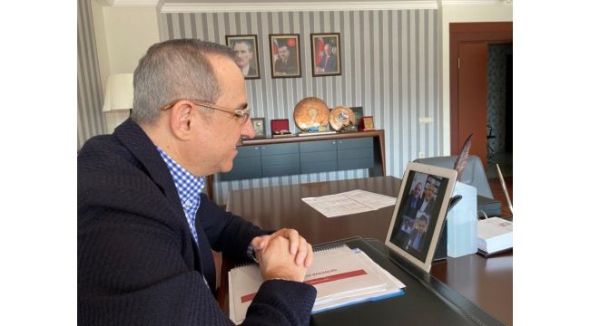 Dört parti başkanından telekonferanslı toplantı