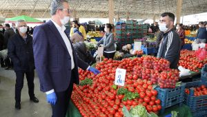 Gaziemir’in pazaryerlerinde koronavirüs seferberliği