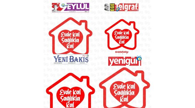 İzmir basınından ortak "Evde Kal" manşeti