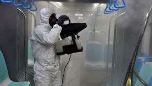 İzmir’de toplu ulaşıma virüs önlemi