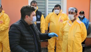 Koronavirüsle mücadele ekibine üst düzey güvenlik önlemi