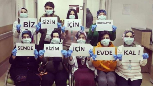 Türkiye "SAAT 21'de BULUŞALIM" çağrısına uydu, sağlık emekçilerini alkışladı